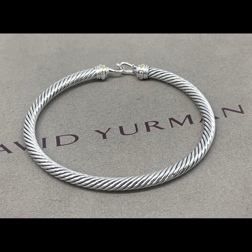 David Yurman Cable Bucket Bracelet, 4 mm - Picture 12 of 13